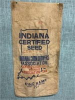 Vintage Seed & Feed Cloth Sacks Bags Indiana