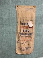 Vintage Seed & Feed Cloth Sacks Bags Indiana