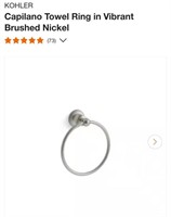 Capiliano Towel Ring-Nickel