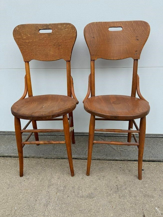 2 Matching Antique Chairs- See Desc