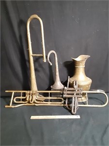 Instruments & Brass Vase