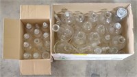 Clear Glass Bottles, Largest 8" *Bidding 1xqty