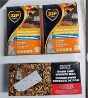 Fire Starter ZIP 32 Cubes x2&Wood Chip Smoker