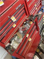 Contents on rubber mid section of toolbox