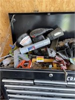 Contents in top drawer of toolbox