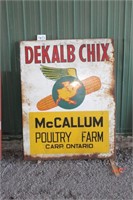 DeKalb McCallum Poultry sign (45x58)