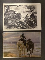 MILITARY: 3 x Antique German Postcards