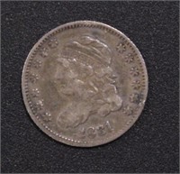 US Coins 1831 Bust Half Dime Circulated