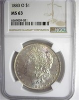 1883-O Morgan NGC MS63