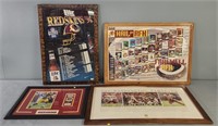 4 Framed Washington Redskins Football Items