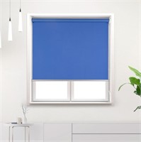 Blue, 26'' Blackout Roller Window Shades-2 PACK