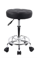 ROLLING STOOL WITH FOOT REST HEIGHT ADJUSTABLE