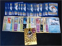 Pokemon Cards Lot With Gold Foil