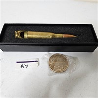 50 Cal Bullet Bottle Opener & NRA Coin Token