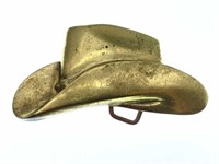Cowboy Hat Belt Buckle 4”