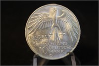 1972 Germany Olympics Silver 10 Deutsch Mark