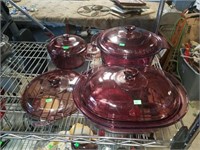 Beautiful Purple Pyrex Corning Ware Cookware