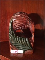 Wooden Hand Carved Australian Kiwi Figurine