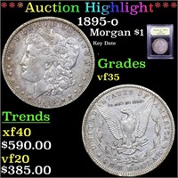 ***Auction Highlight*** 1895-o Morgan Dollar $1 Gr