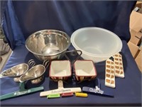 Stainless Bowl, Chip Clips, Gravy Boats, Server