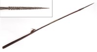 African Harpoon Spear with Saw Blade