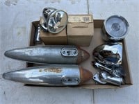 OLD AUTO MIRRORS & LIGHT SETS, OTHER PIECES