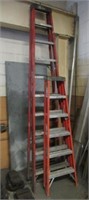 Louisville 10' and 6' step ladders.