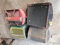 group of tractor radiators