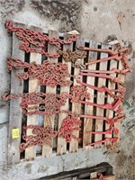 pallet of snap binders and chains