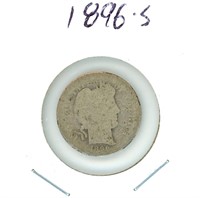 1896-S Barber Silver Dime