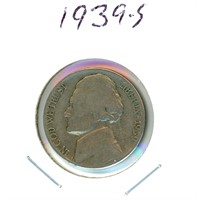 1939-S Jefferson Nickel