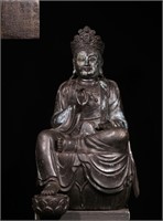 Republican Chinese Bronze Buddha Statue,Mark