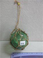 GREEN GLASS NAUTICAL BALL