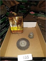 Oil Can & (2) Wire Wheels