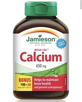 Jamieson MegaCal Calcium 650mg 100+20