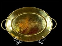 A Hammered Brass Platter