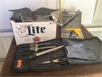Knife set, tool set, metal eagle, power strip