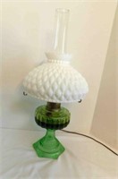 Vintage Milk Glass Lamp/Lantern