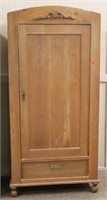 Pine Armoire with Two Interior Drawers