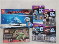 AIRWOLF HELICOPTER KIT/STAR WARS CARD GAME/&