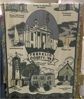 Franklin county Virginia throw blanket