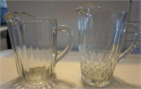 2 glass pitchers for one money