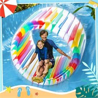 3Pcs 72" 47" Inflatable Water Wheel Roller Float