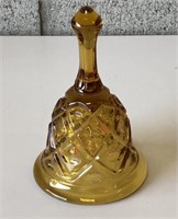 Beautiful Vintage Amber Glass Bell