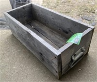 Wooden Tool Box, 22x10x7in
*contents of tool box