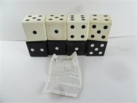 Set of Oversized Lawn Dice with Instructions