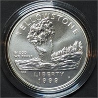 1999 Yellowstone National Park BU Silver Dollar