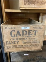 cadet brand wooden crate