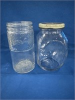 2pc Glass Jars