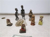 Lot of Unique Figures - Many Wood/Hand Carved